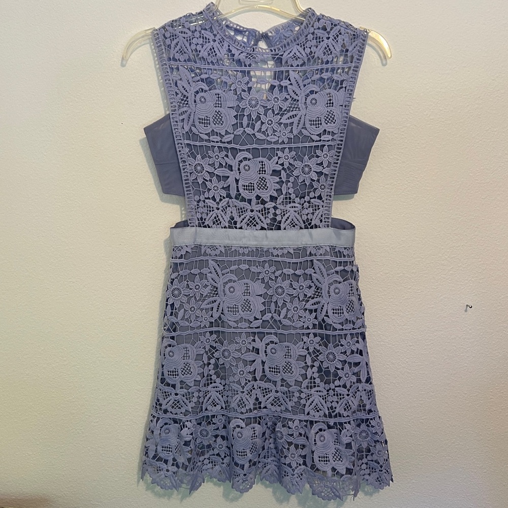 Goodnight Macaroon Self-Portrait Lace Dress in Light Purple